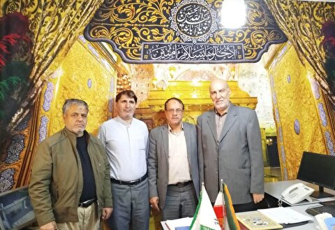 دیدار رئیس هیئت رزمندگان اسلام و مدیر اجرائی موکب حضرت ابوالفضل (ع) با رئیس ستاد